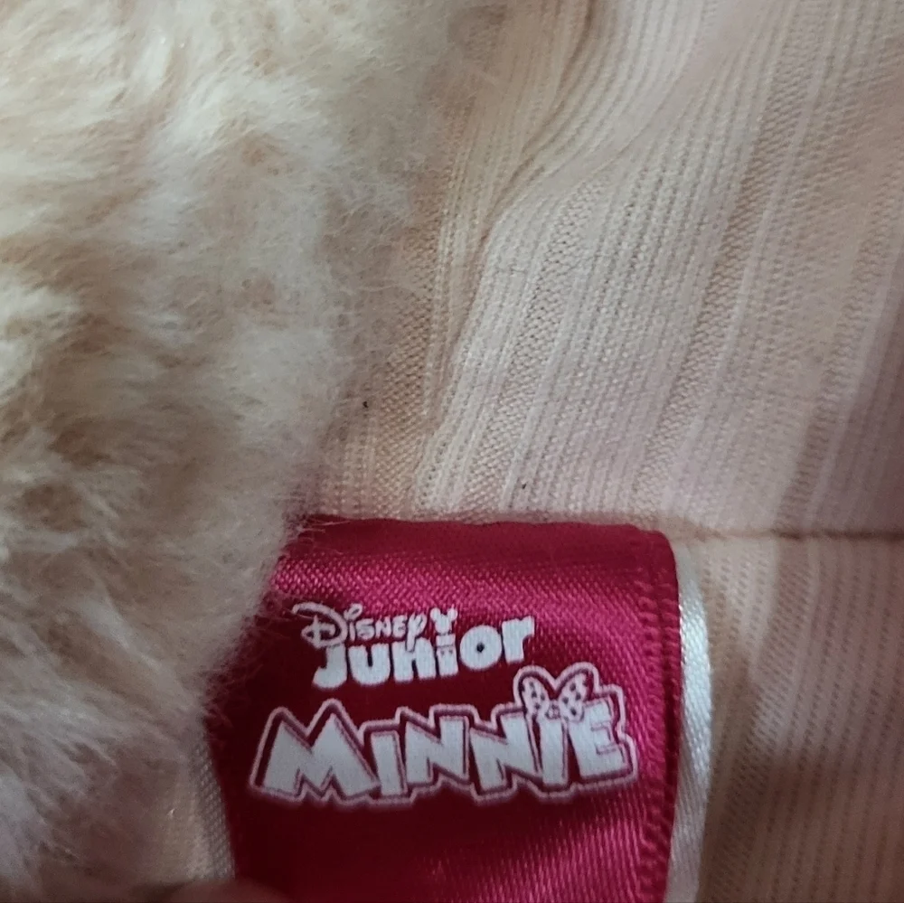 Disney Junior Minnie Faux Fur Zip Up Vest - Size 3T